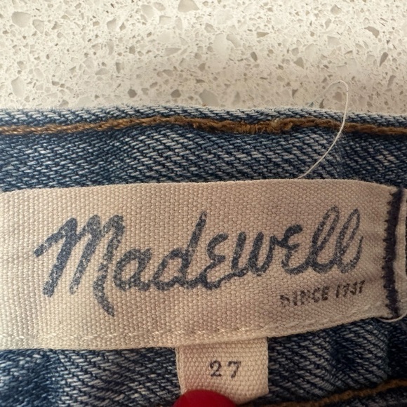 Madewell Women's Boyshorts Shorts Destroyed Rip & Repair Edition Size 27 - Picture 5 of 14